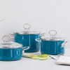 RIESS - Garnek wysoki z pokrywą 4,0l 20cm Aquamarin